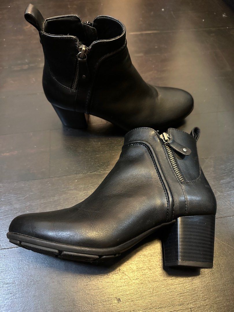 Genuine leather ankle boots womens outlet
