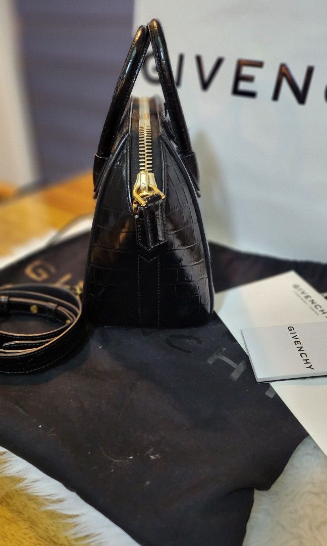 Givenchy mini antigona on sale croc black