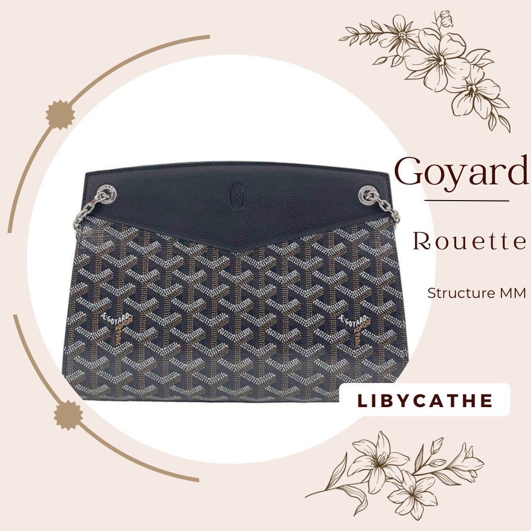 goyard rouette in black/black, Luxury, Bags & Wallets on Carousell