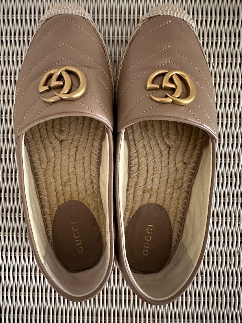 Gucci double hot sale g espadrilles