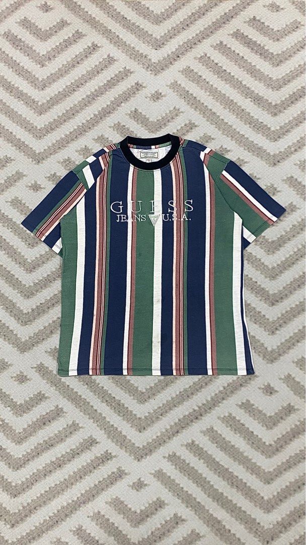 Guess USA Stripe Tee. Men s Fashion Tops Sets Tshirts Polo