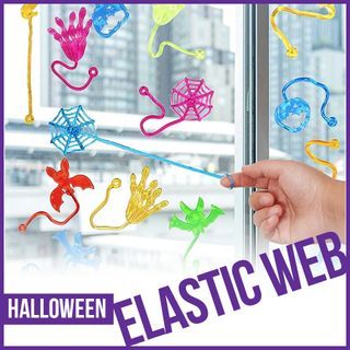 Halloween Toy Elastic Web Ghost Hand Bat Climbing