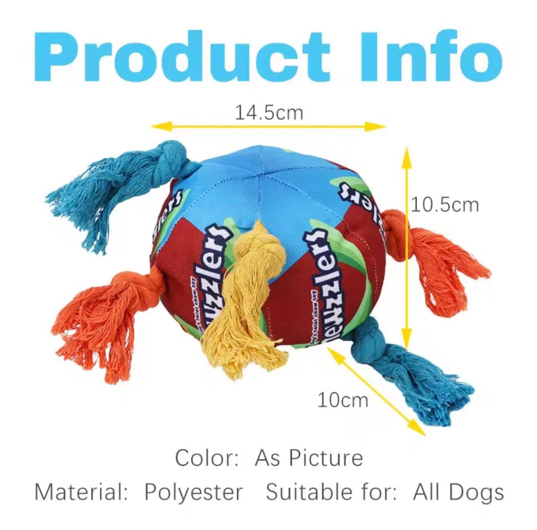 Jolly Pet Knot-n-Chew Tube Squeaker Small/Medium