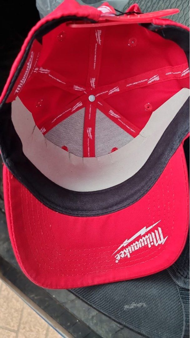 Hat (Category: Men's Accessories) located in Bankstown. Submitted by roukya (Listing ID 1259267403, Image 3). Description: Milwaukee hat NEW with tags red colour rrp $65.00.
