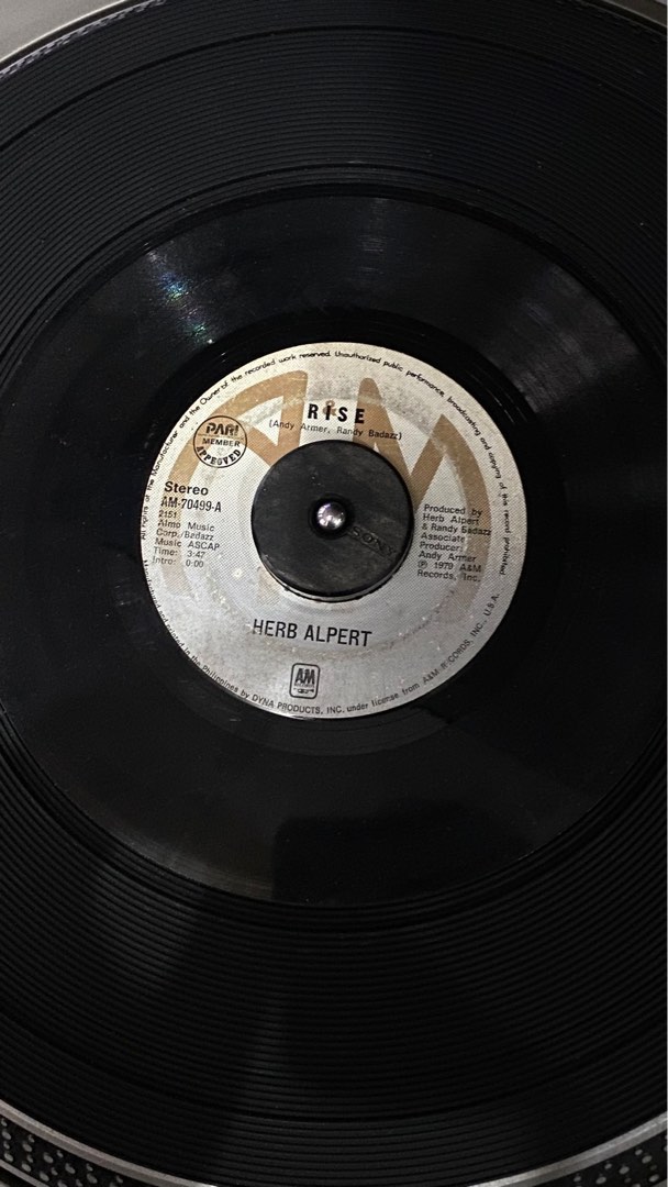 Herb Alpert Rise. 7", Hobbies & Toys, Music & Media, Vinyls on Carousell