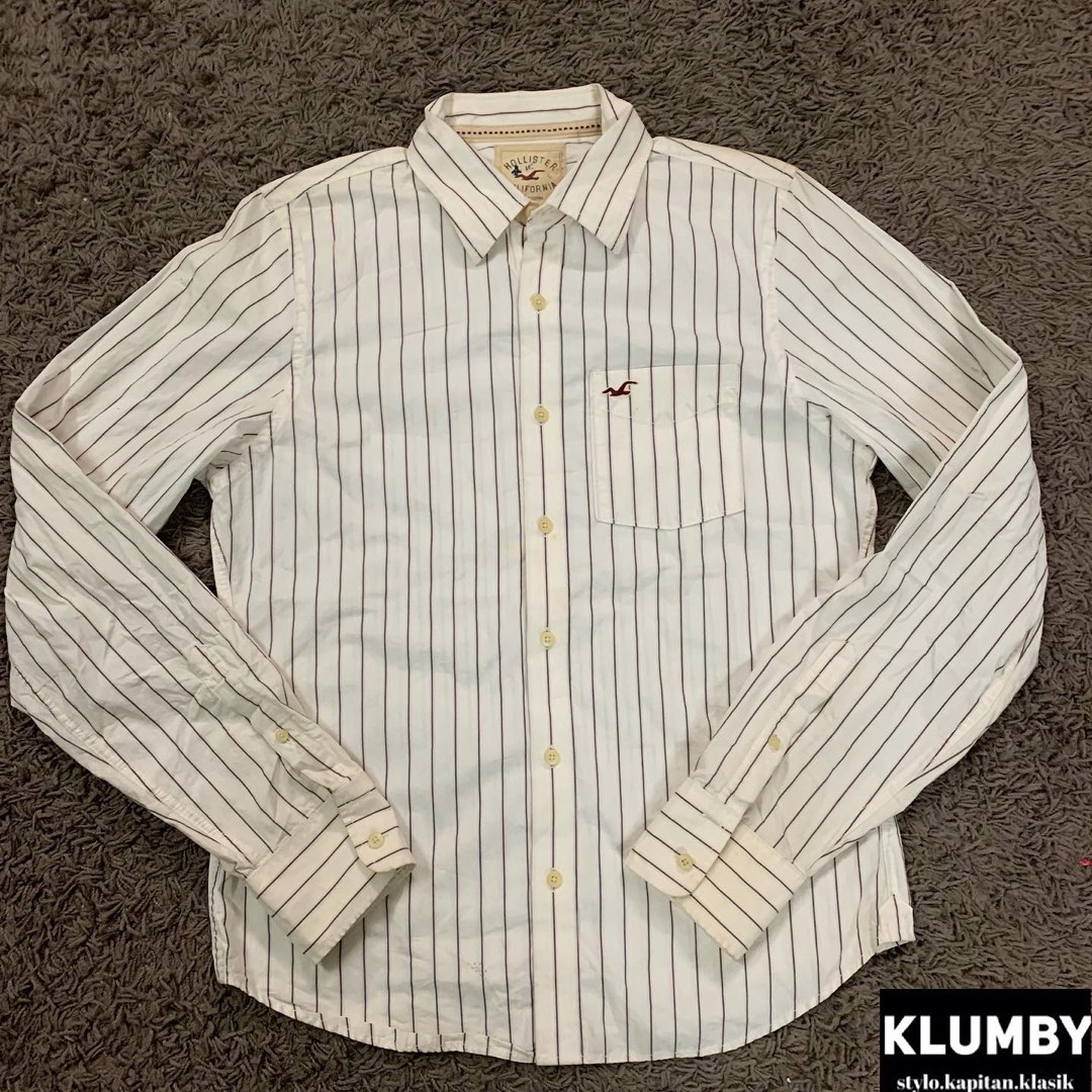 Hollister mens deals striped shirt