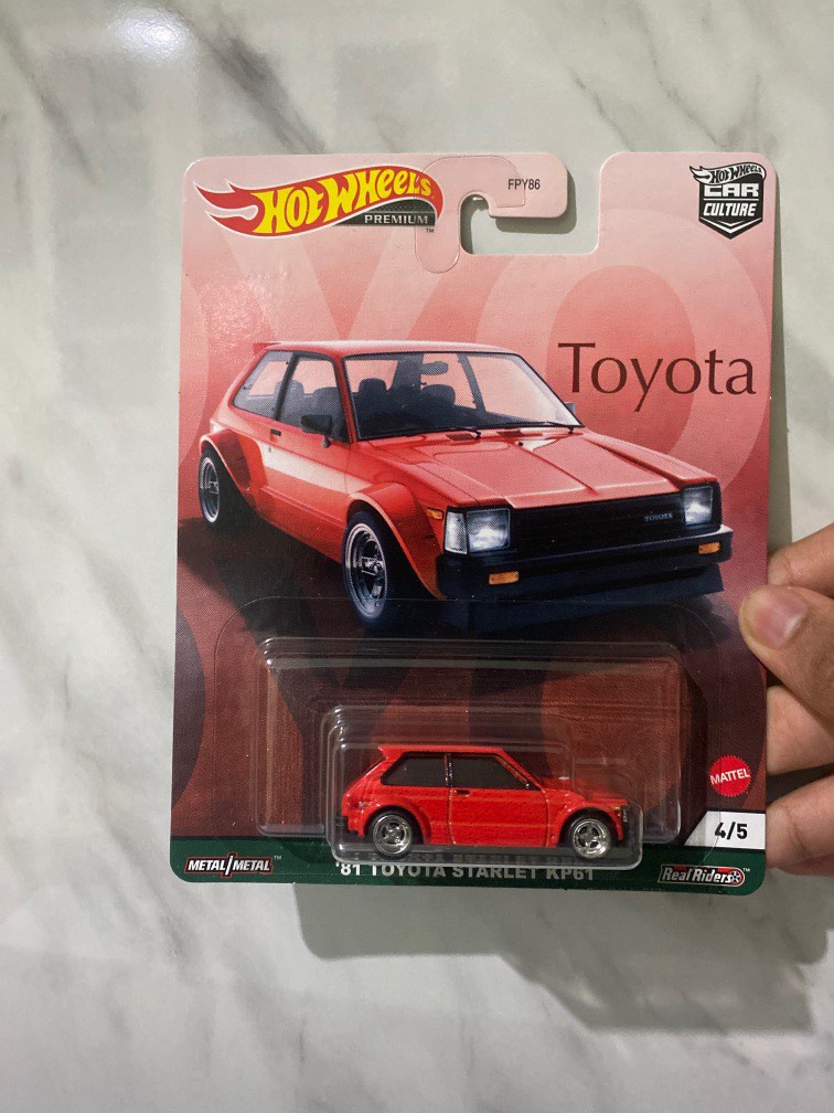 Hot Wheels Toyota Series 81 Toyota Starlet KP61 Red Hobbies