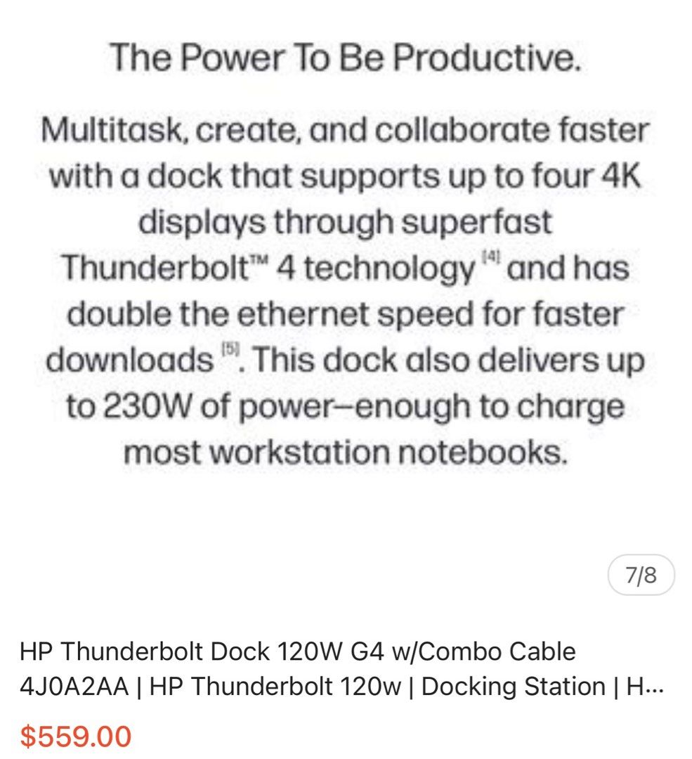 HP Thunderbolt Dock 120W G4
