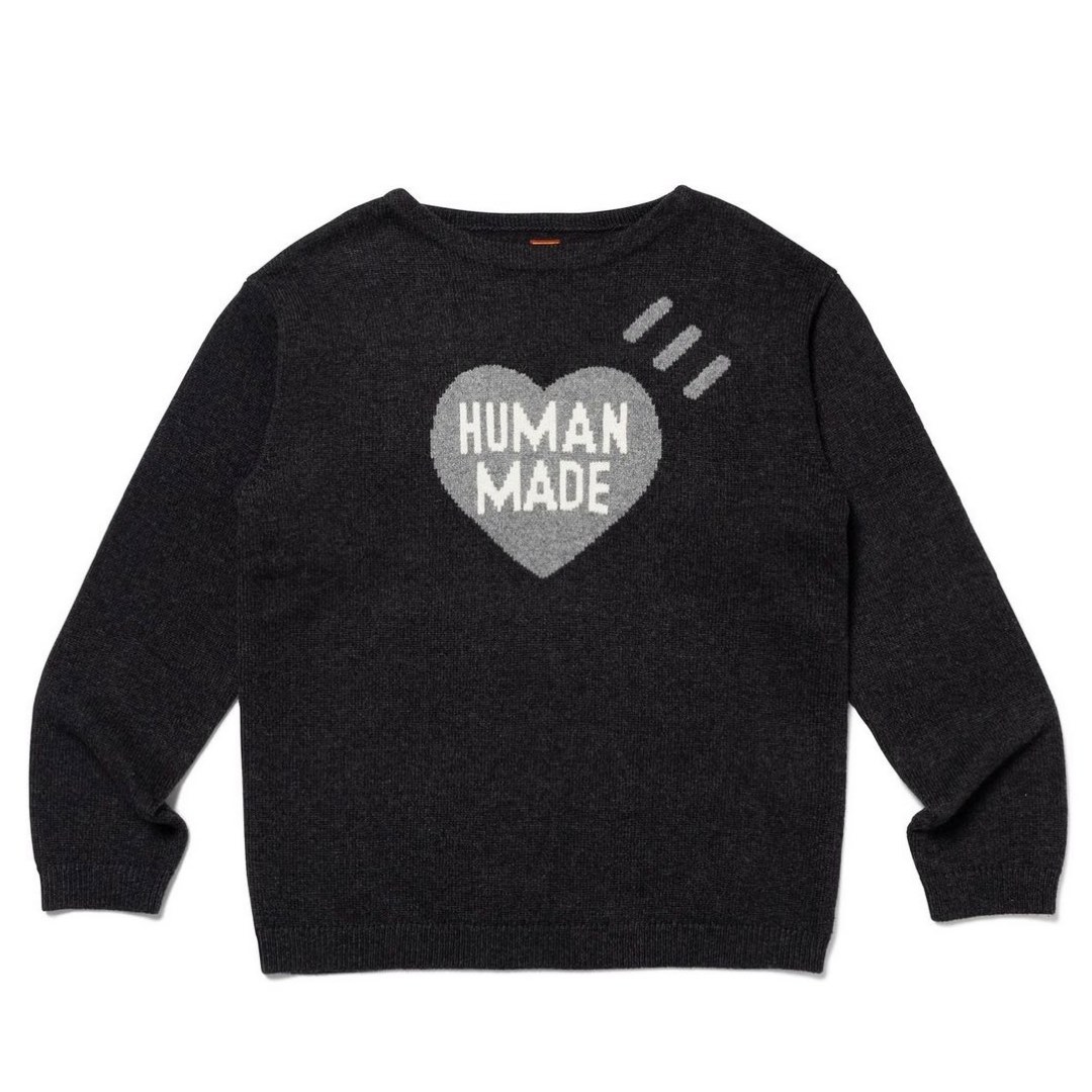 Human Made heart knit sweater XL, 男裝, 上身及套裝, T-shirt、恤衫