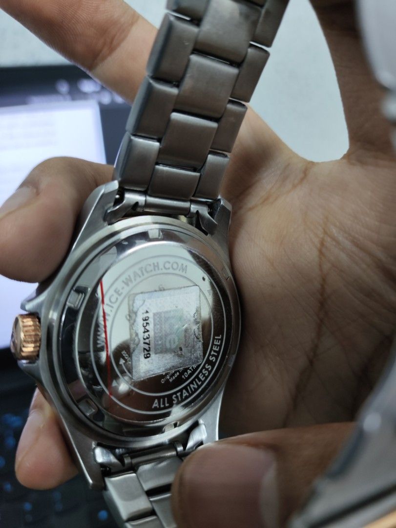 Ice watch stainless steel caseback outlet