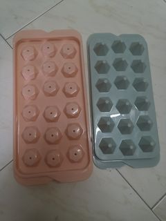 10pcs Square Ice Cube Mold Soft Silicone Ice Block Molds Lid Mould