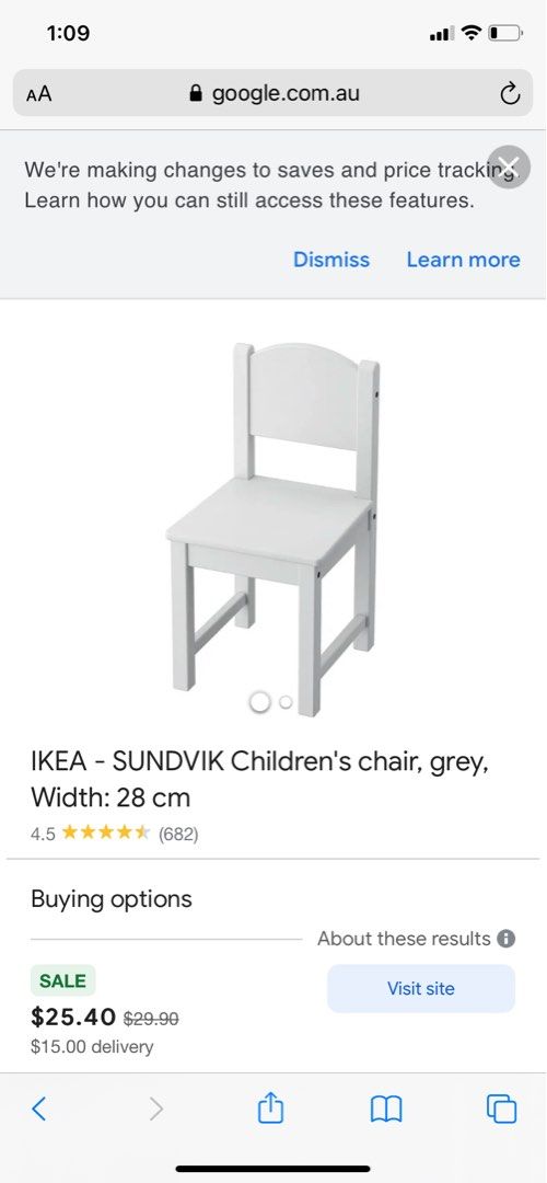 SUNDVIK Children's chair, white - IKEA
