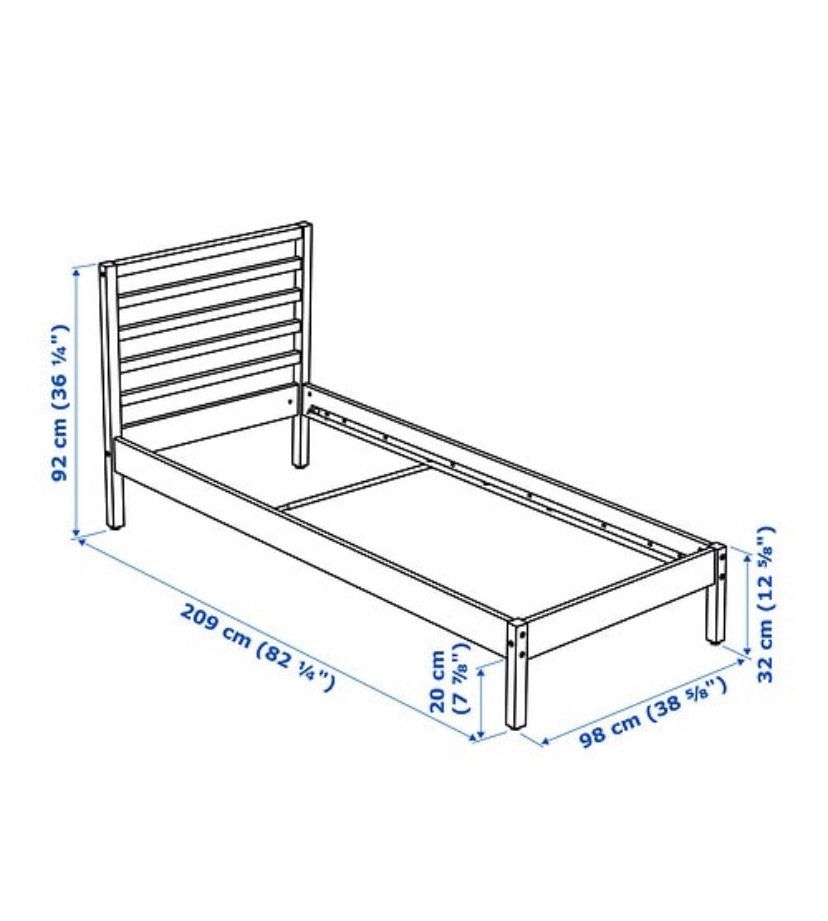Ikea Bed Frame TARVA, Furniture & Home Living, Furniture, Bed Frames
