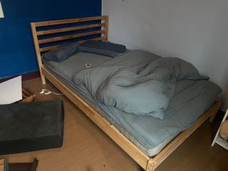 IKEA hamarvik 床墊 加 單人加大床架