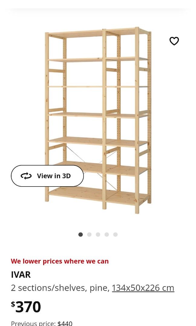 Ikea Ivar shelf, Furniture & Home Living, Furniture, Shelves,