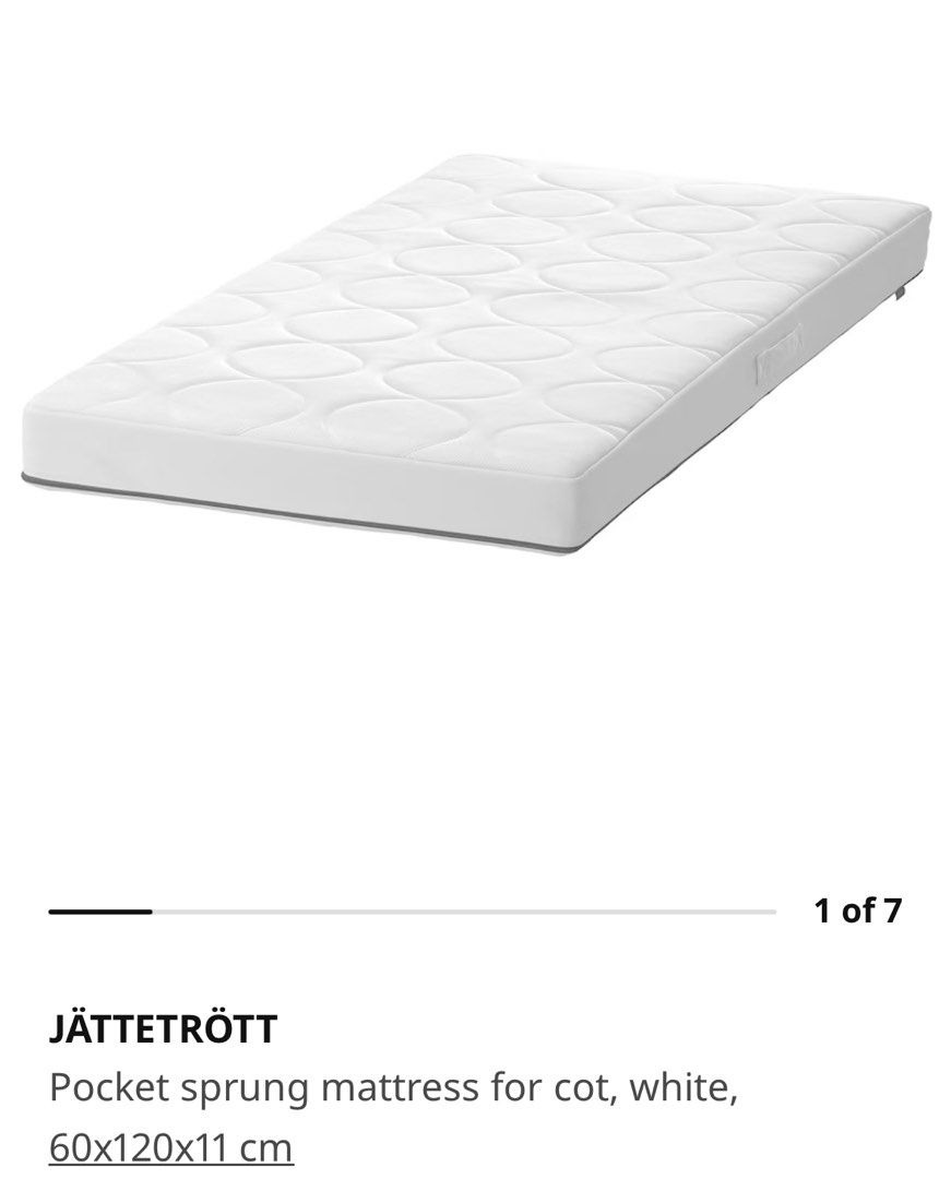 IKEA SUNDVIK Cot with matttress, Babies & Kids, Baby Nursery & Kids