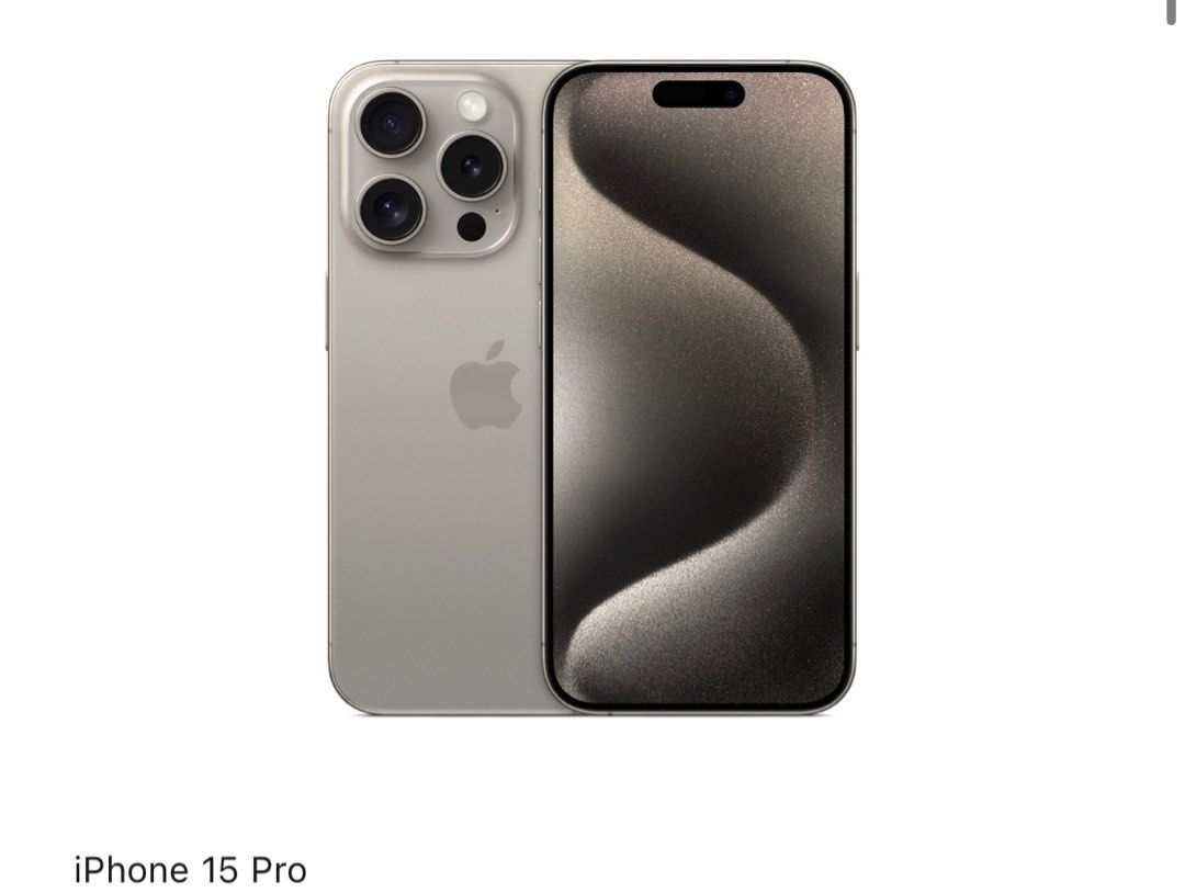 iPhone 15 Pro 256GB 原色鈦金屬未開封, 手提電話, 手機, iPhone 