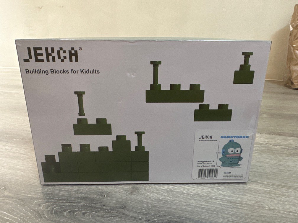 JEKCA Sanrio/Building Blocks for Kidults/Hangyodon水怪漢頓, 興趣及遊戲, 玩具與遊戲在旋轉拍賣