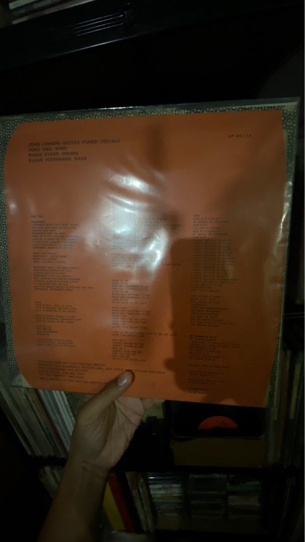 John Lennon - Plastic Ono Band (Category: Vinyls) located in Tabaco. Submitted by cinemahilig (Listing ID 1259392069, Image 2). Description: VG+ Japan Pressing. Last price posted. Buyer shoulders shipping. Item location: Tabaco City, Albay. 09395763344.