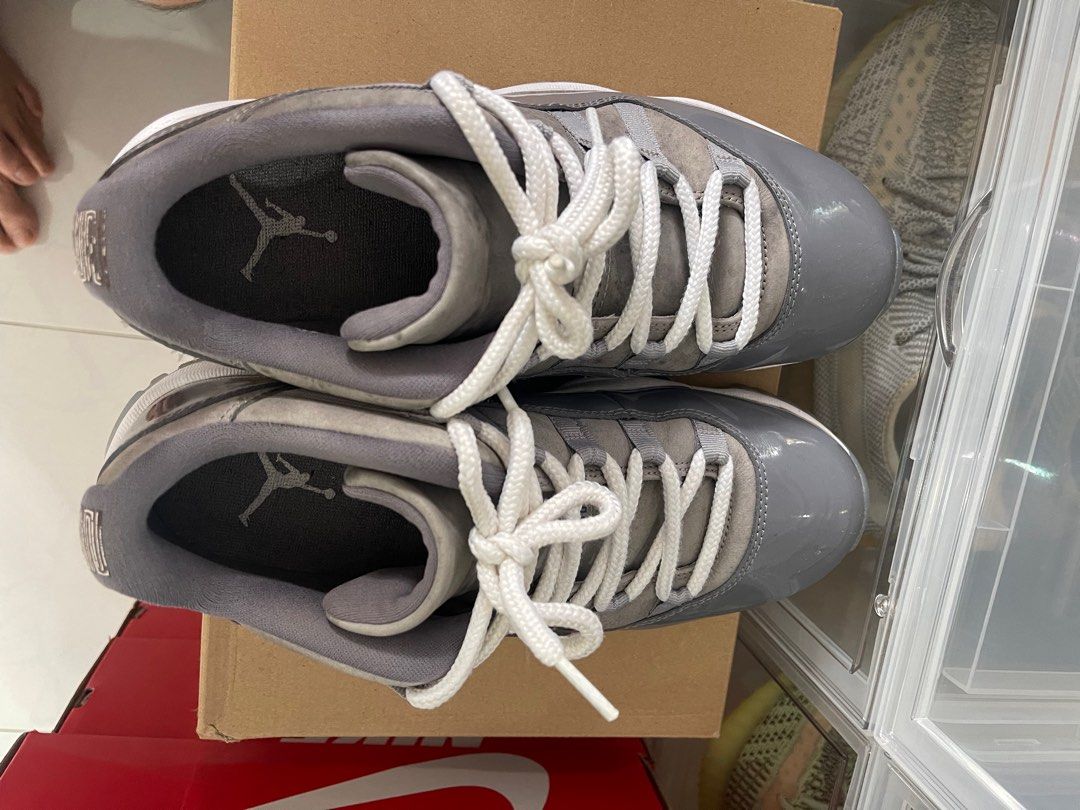 JORDAN 11 LOW COOL GREY Men s Fashion Footwear Sneakers on