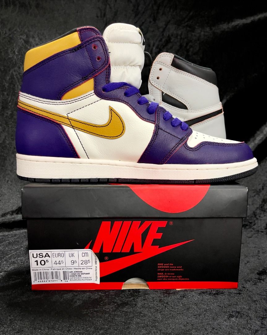 Jordan 1 online retro high lakers