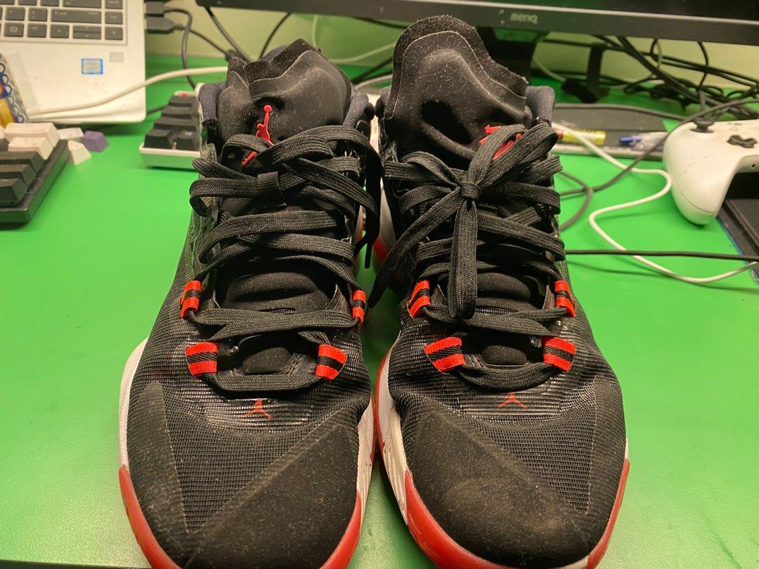 Jordan zion 1 PF Black/bright crimsonwhite, Men's Fashion, Footwear