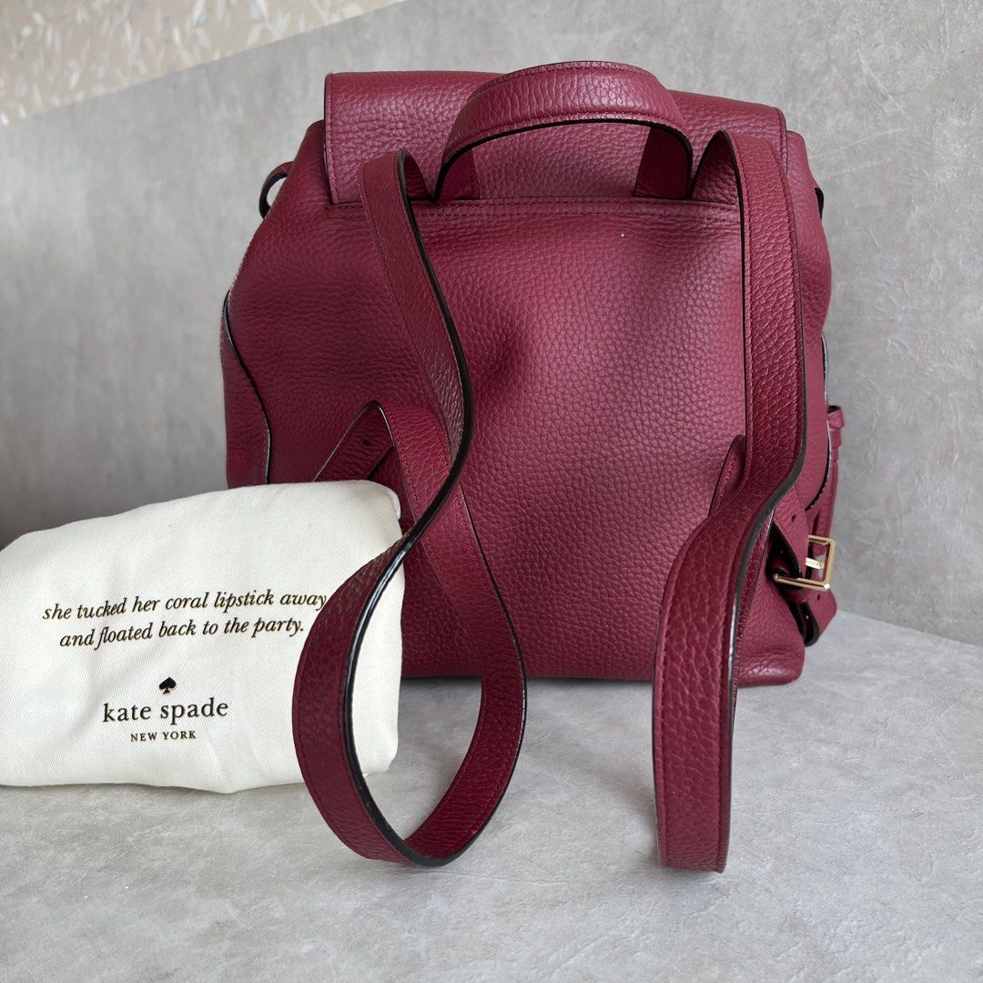 Kate spade burgundy best sale backpack