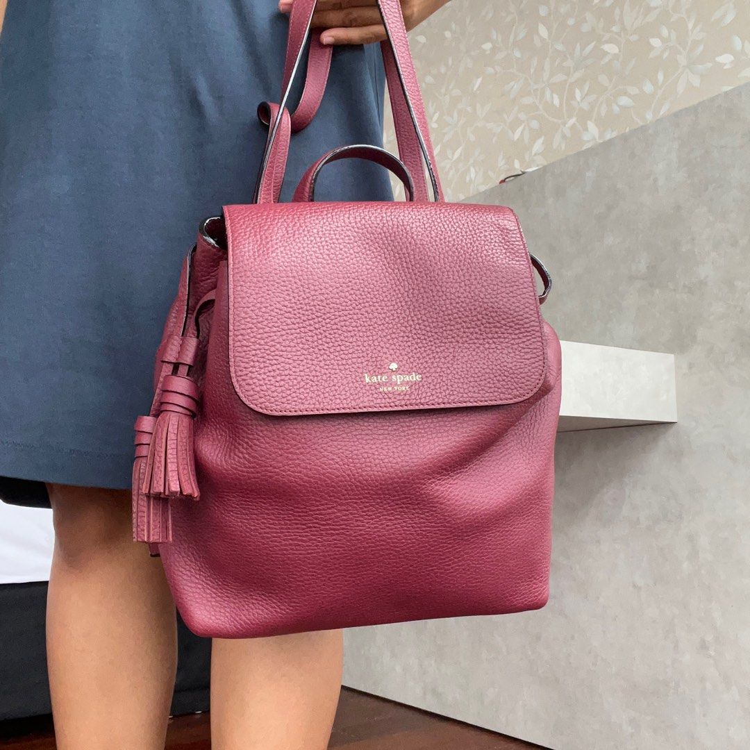Kate spade cheap burgundy backpack