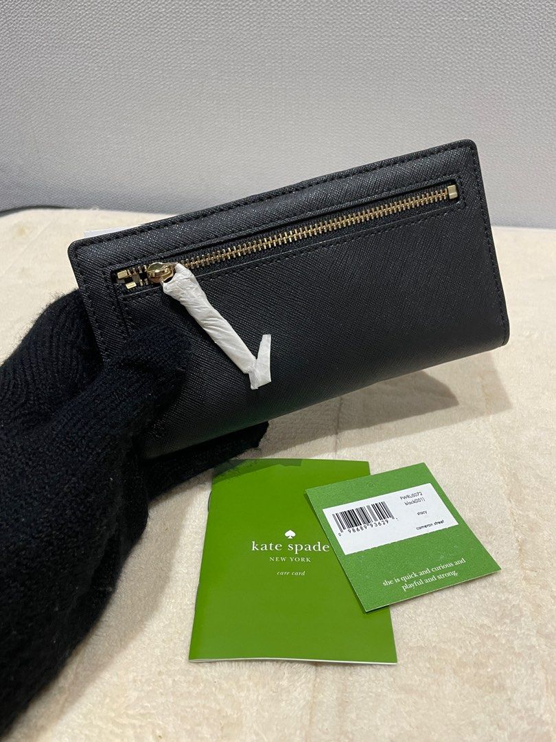 Authentic Kate Spade Stacy Large Slim Bifold Wallet Luxury Bags
