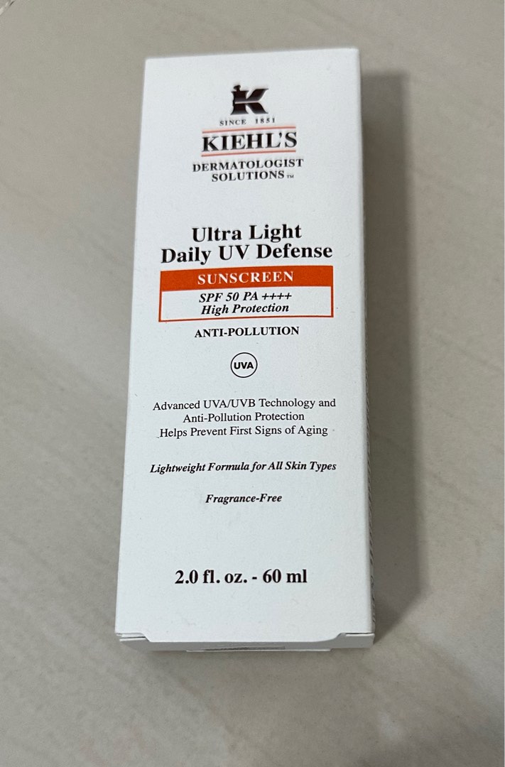 Kiehl’s Sunscreen SPF 50 60 ml, Beauty & Personal Care, Face, Face