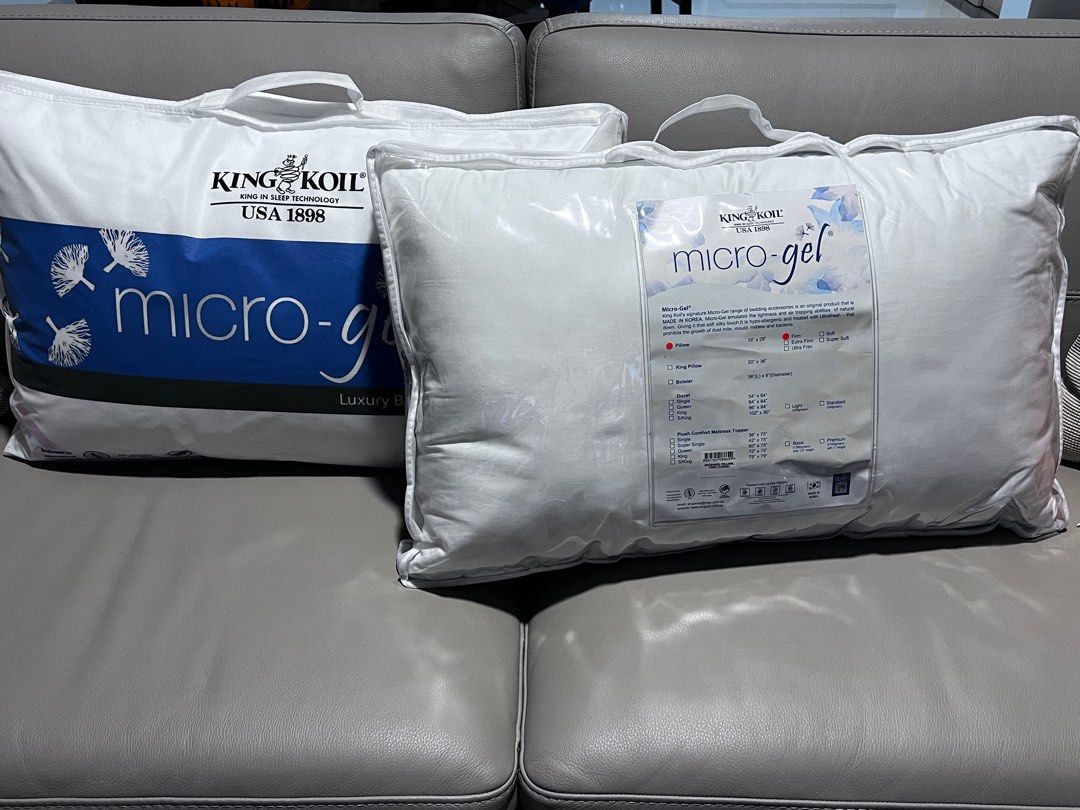 King Koil MicroGel Pillow, Furniture & Home Living, Bedding & Towels