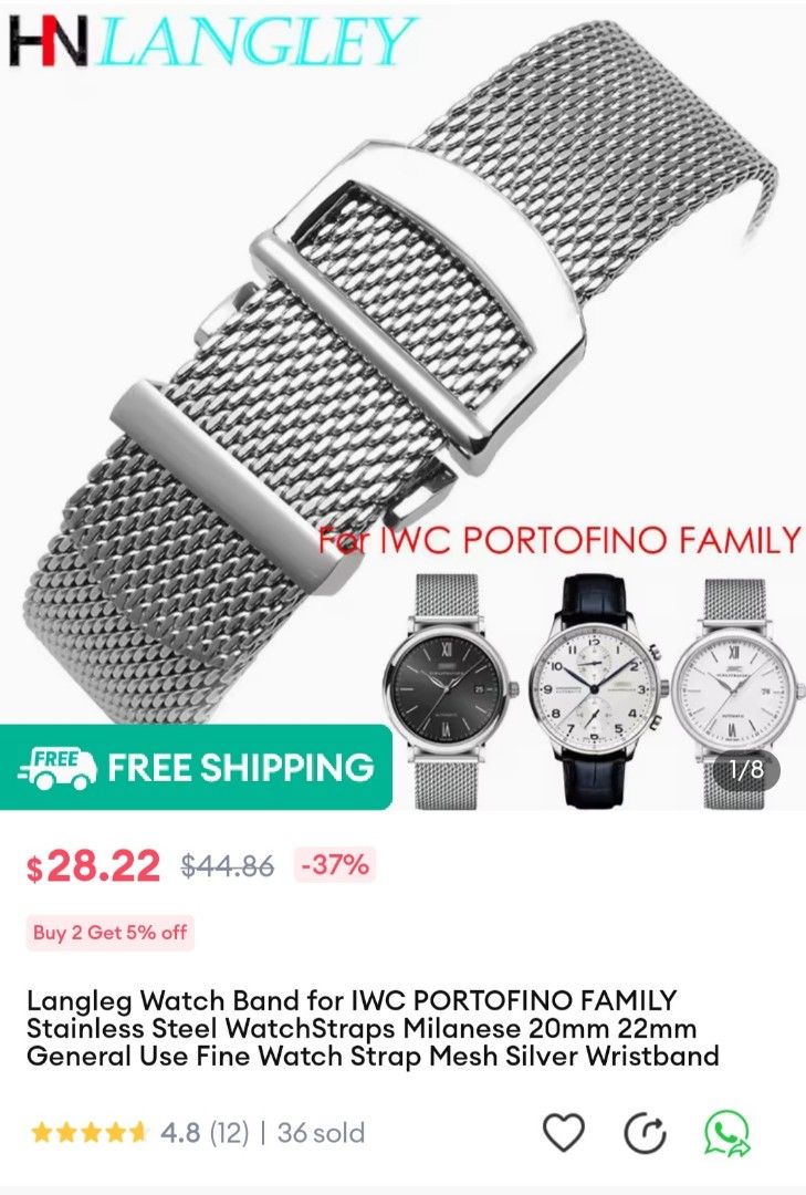 Iwc wristband clearance