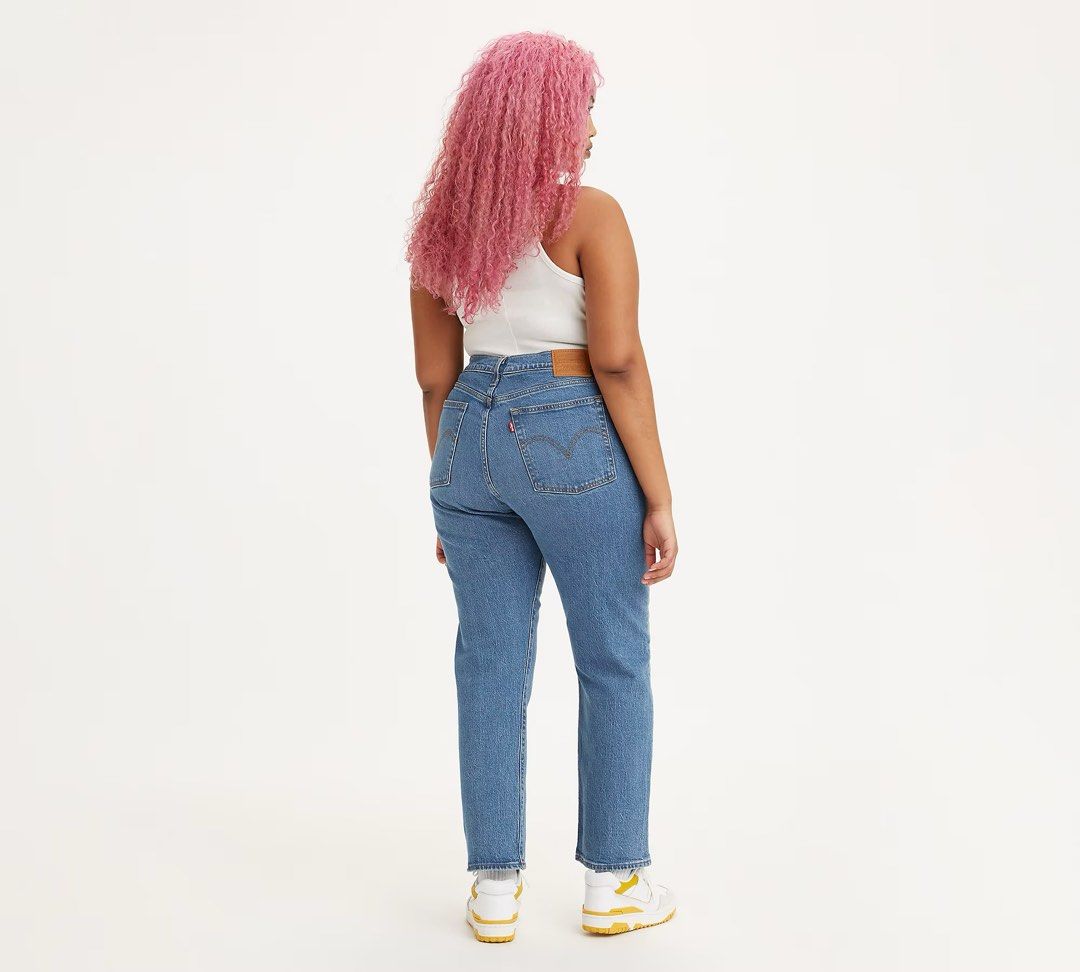 Levi s Wedgie Straight Cut Jeans Women s Fashion Bottoms Jeans