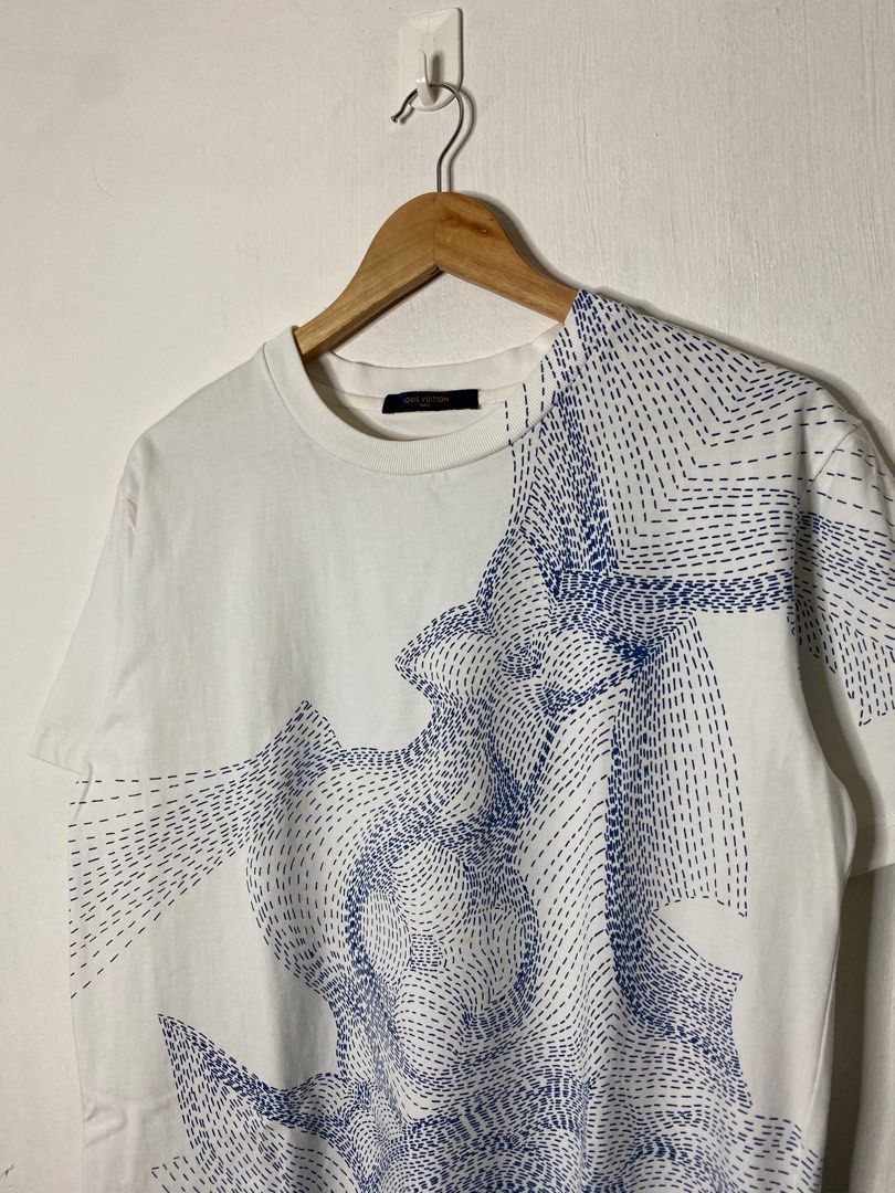LOUIS VUITTON T-shirt Floral Print Size L Made in Italy BTS