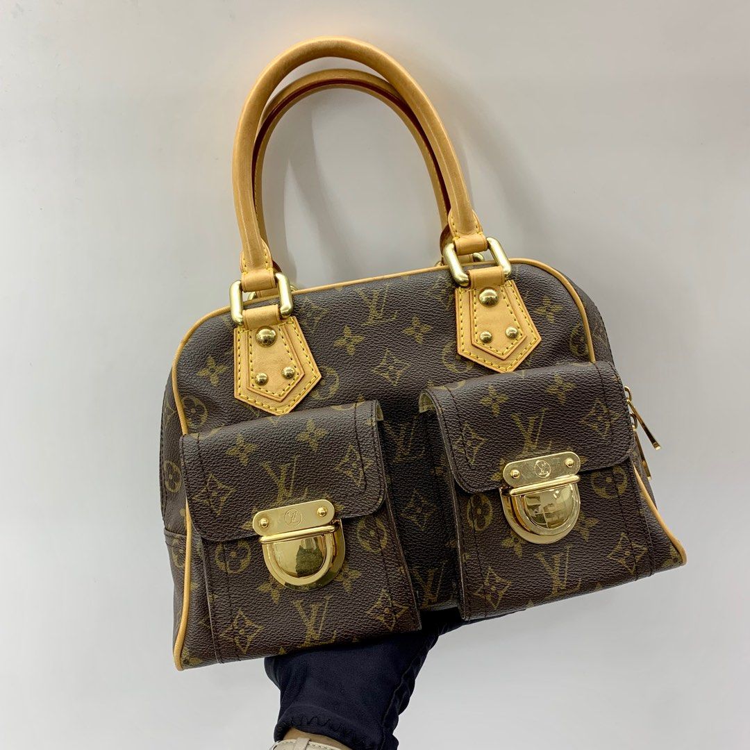 LOUIS VUITTON M40026 MONOGRAM MANHATTAN PM HAND BAG 237034535 ;, Luxury,  Bags & Wallets on Carousell