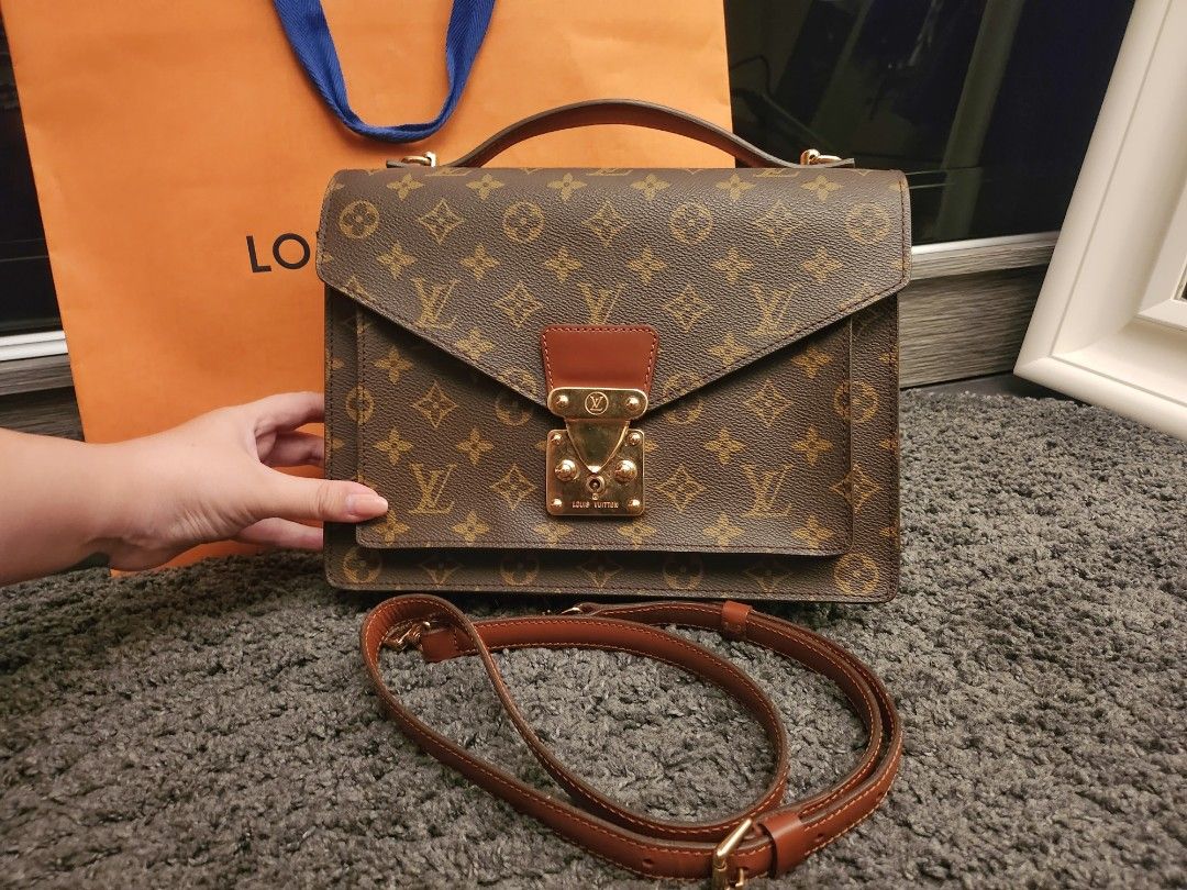 Authentic Louis Vuitton Epi Monceau Bag, Luxury, Bags & Wallets on Carousell
