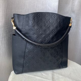 Authentic L .V On The Go GM Black Empreinte Leather Bag Microchip