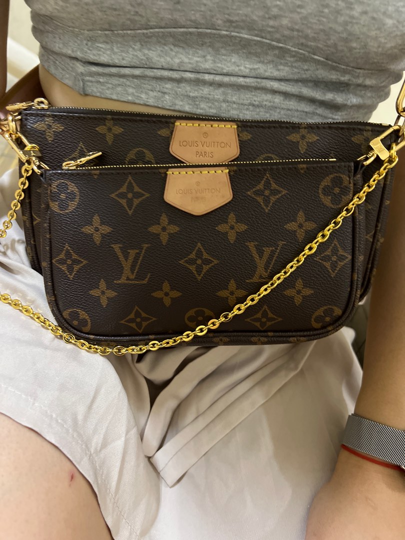 LV Multi Pochette Accessoires in pink Luxury Bags Wallets on