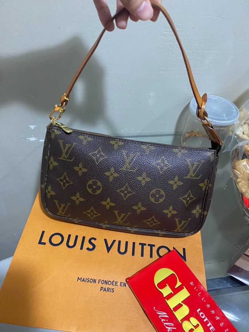 Louis Vuitton Monogram Pochette Accessoires Pouch M51980 Lv Auth