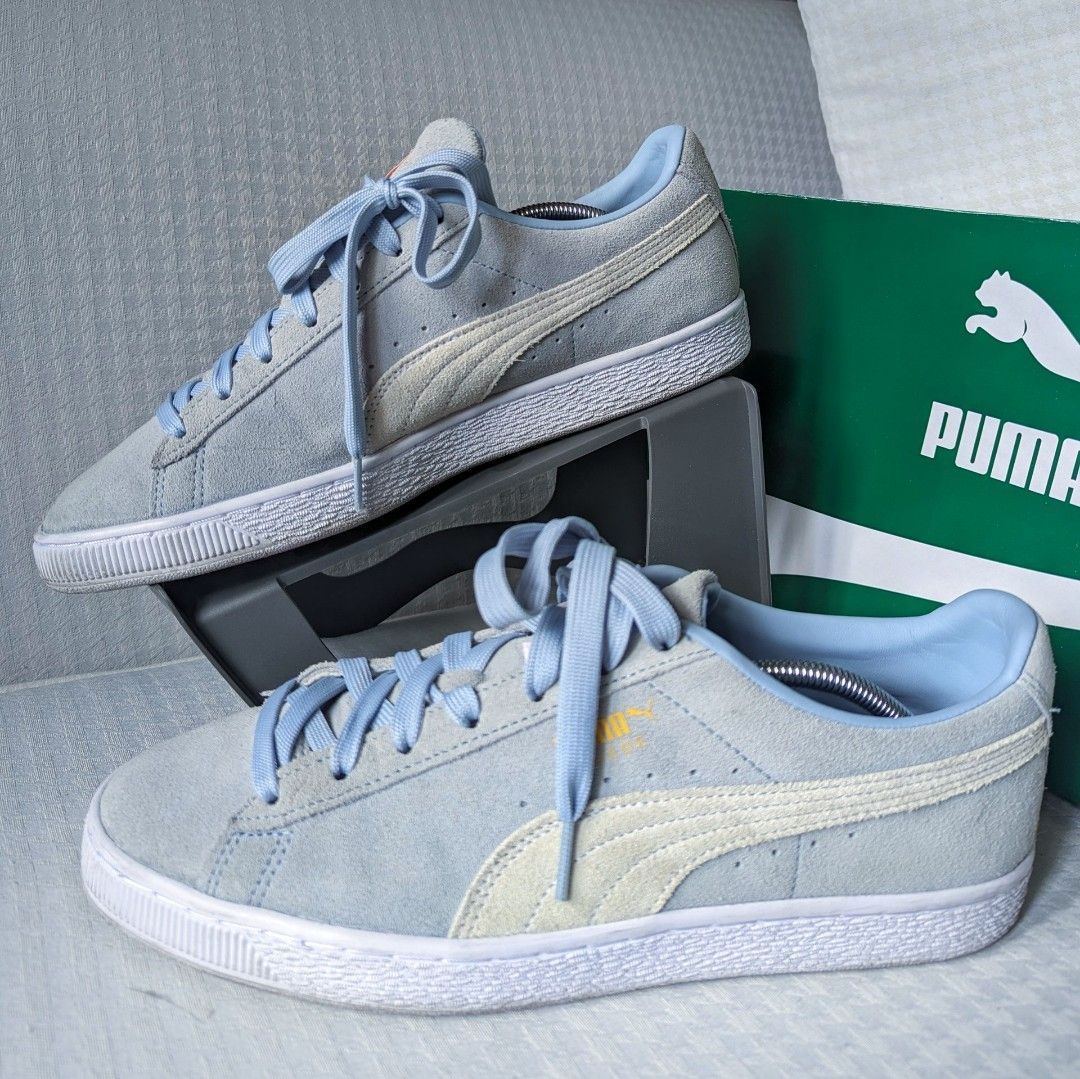 Puma suede blue fog hot sale