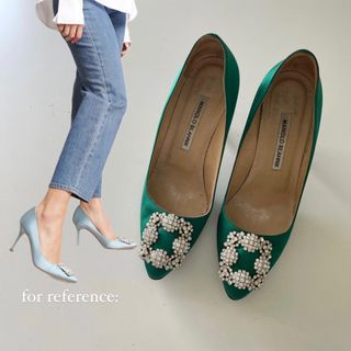 Manolo Blahnik Satin Heels