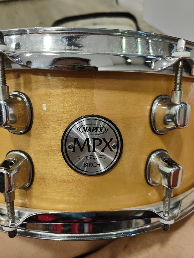 Mapex snare drum with snare bag MPX birch