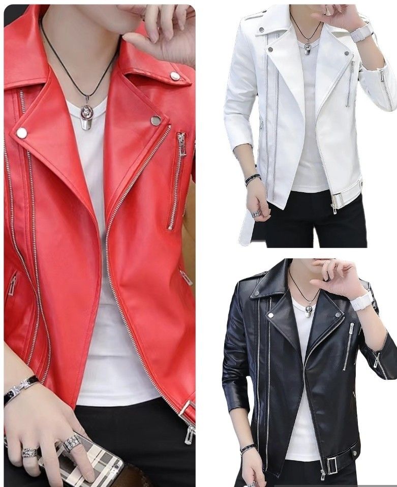 Red casual cheap jacket mens
