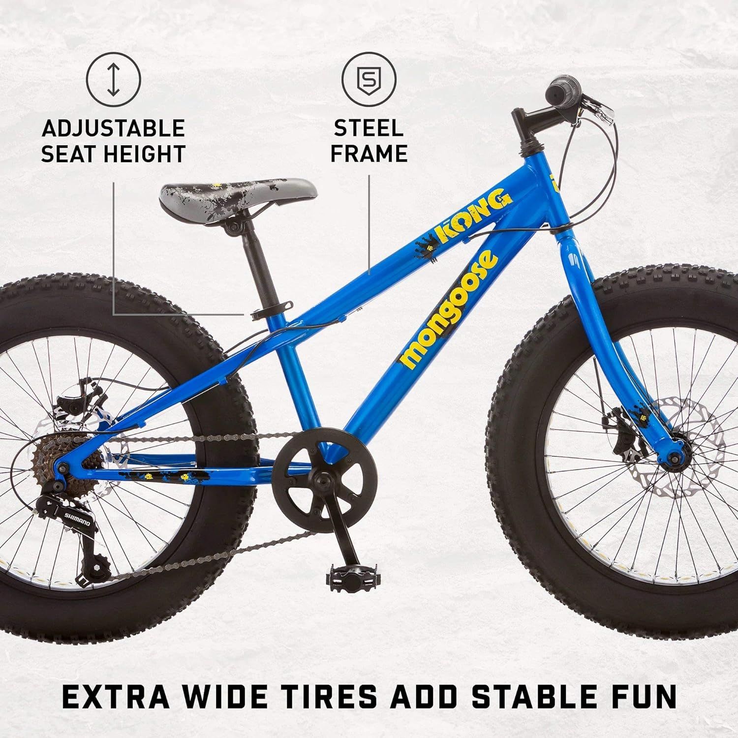 Mongoose Fat Tire Bikes for Kids and Children With Hi Ten Steel