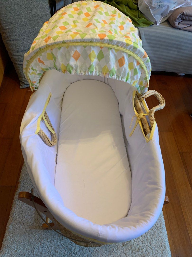 Moses Basket with rocking stand, Babies & Kids, Baby Nursery & Kids