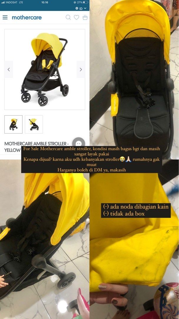 Stroller on sale di mothercare