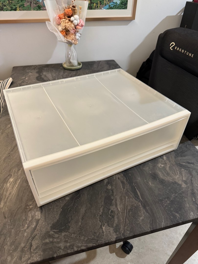 Muji stackable storage drawer box, Furniture & Home Living, Home