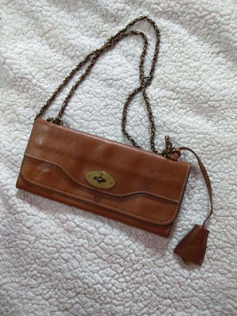 Urgent Sale Mulberry clutch convertible sling Crossbody in Tan