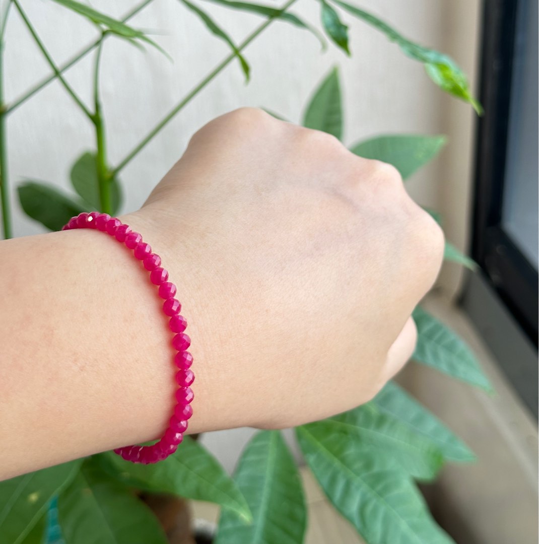 Natural ruby bracelet