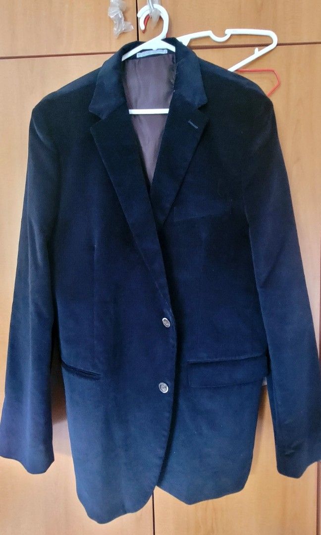 Navy blue suede jacket Men s Fashion Coats Jackets and